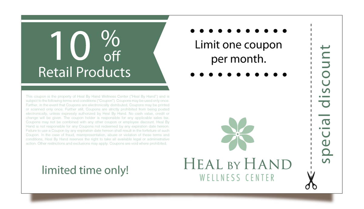 Discounts Heal By Hand Wellness Center
